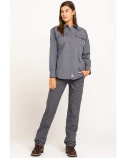 Ariat Women's FR Duralight Stretch Canvas Straight Leg Pants -Modern Fashion Sales 2000294420 020 P6