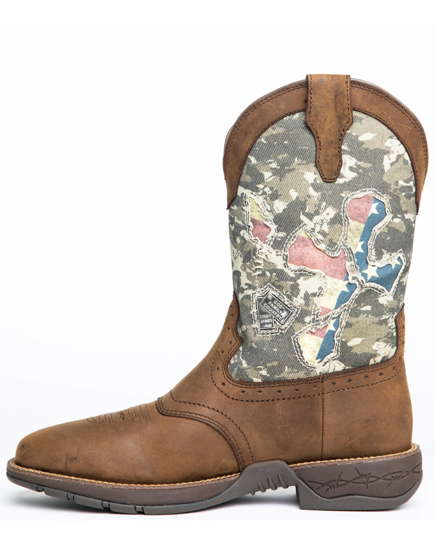 Brothers & Sons Men's Tychee Camo Flag Underlay Western Performance Boots - Broad Square Toe 2 Brothers & Sons Men's Tychee Camo Flag Underlay Western Performance Boots - Broad Square Toe - Image 2