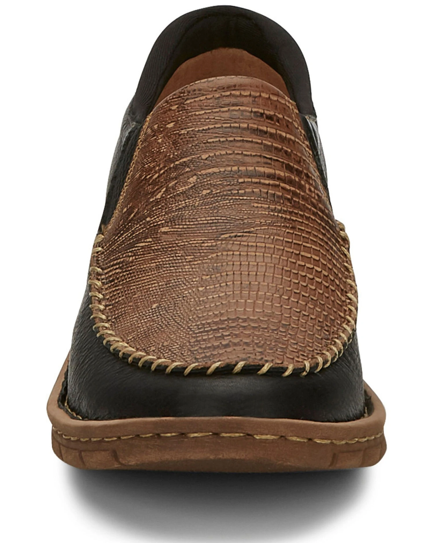 Tony Lama Women's Magdalena Exotic Print Slip-On Western Shoe - Moc Toe 7 Tony Lama Women's Magdalena Exotic Print Slip-On Western Shoe - Moc Toe - Image 7