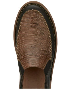 Tony Lama Women's Magdalena Exotic Print Slip-On Western Shoe - Moc Toe
