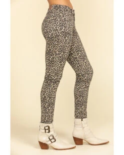 Rock & Roll Denim Women's Leopard Print Skinny Jeans 8 Rock & Roll Denim Women's Leopard Print Skinny Jeans -Modern Fashion Sales 2000296893 400 P3