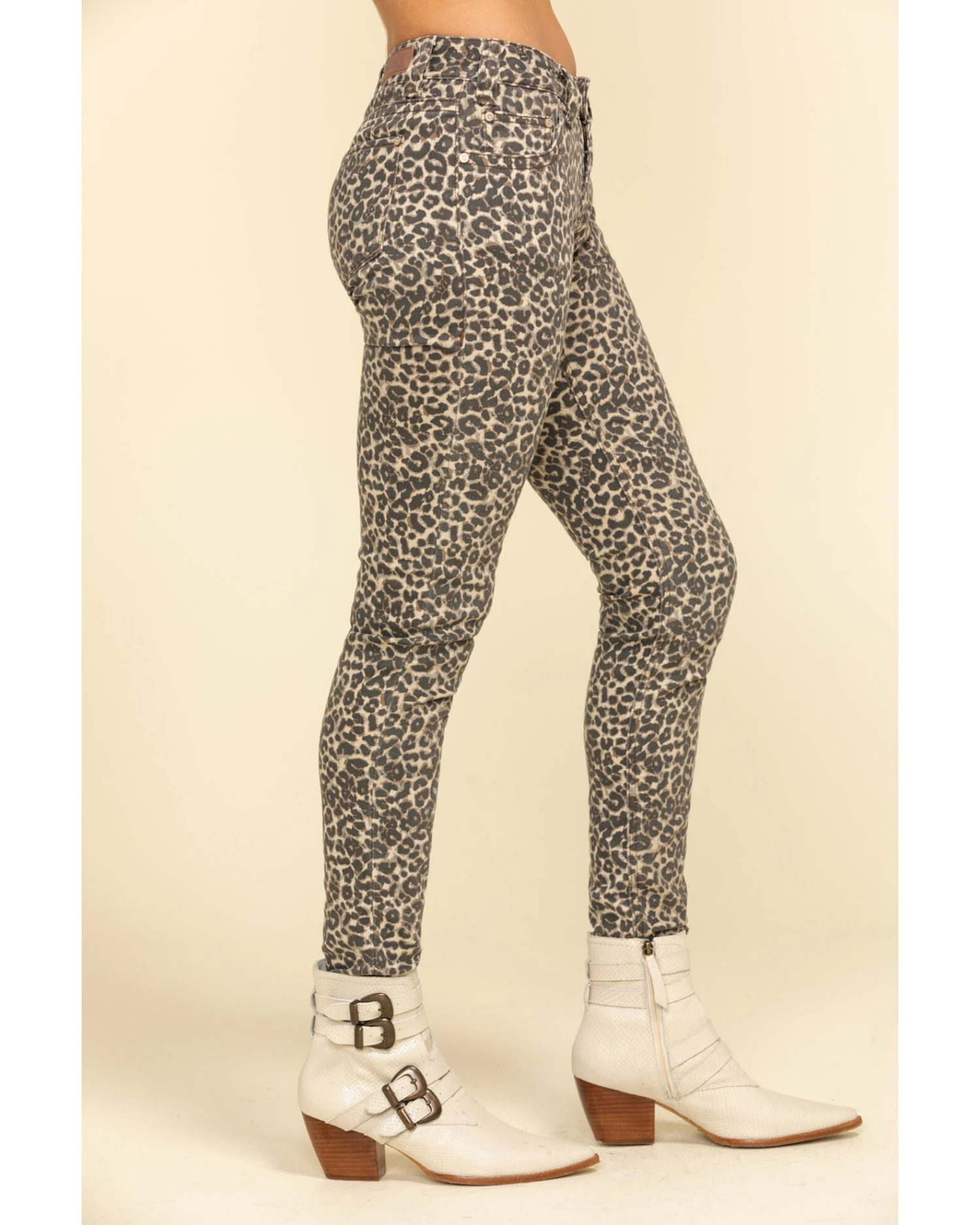 Rock & Roll Denim Women's Leopard Print Skinny Jeans 3 Rock & Roll Denim Women's Leopard Print Skinny Jeans - Image 3