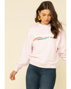 Wrangler Retro Women's Lilac High Rib Pullover -Modern Fashion Sales 2000308273 530 P1