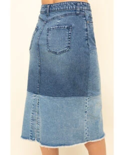Billy T Women's Colorblock Denim Skirt 8 Billy T Women's Colorblock Denim Skirt -Modern Fashion Sales 2000315012 400 P4