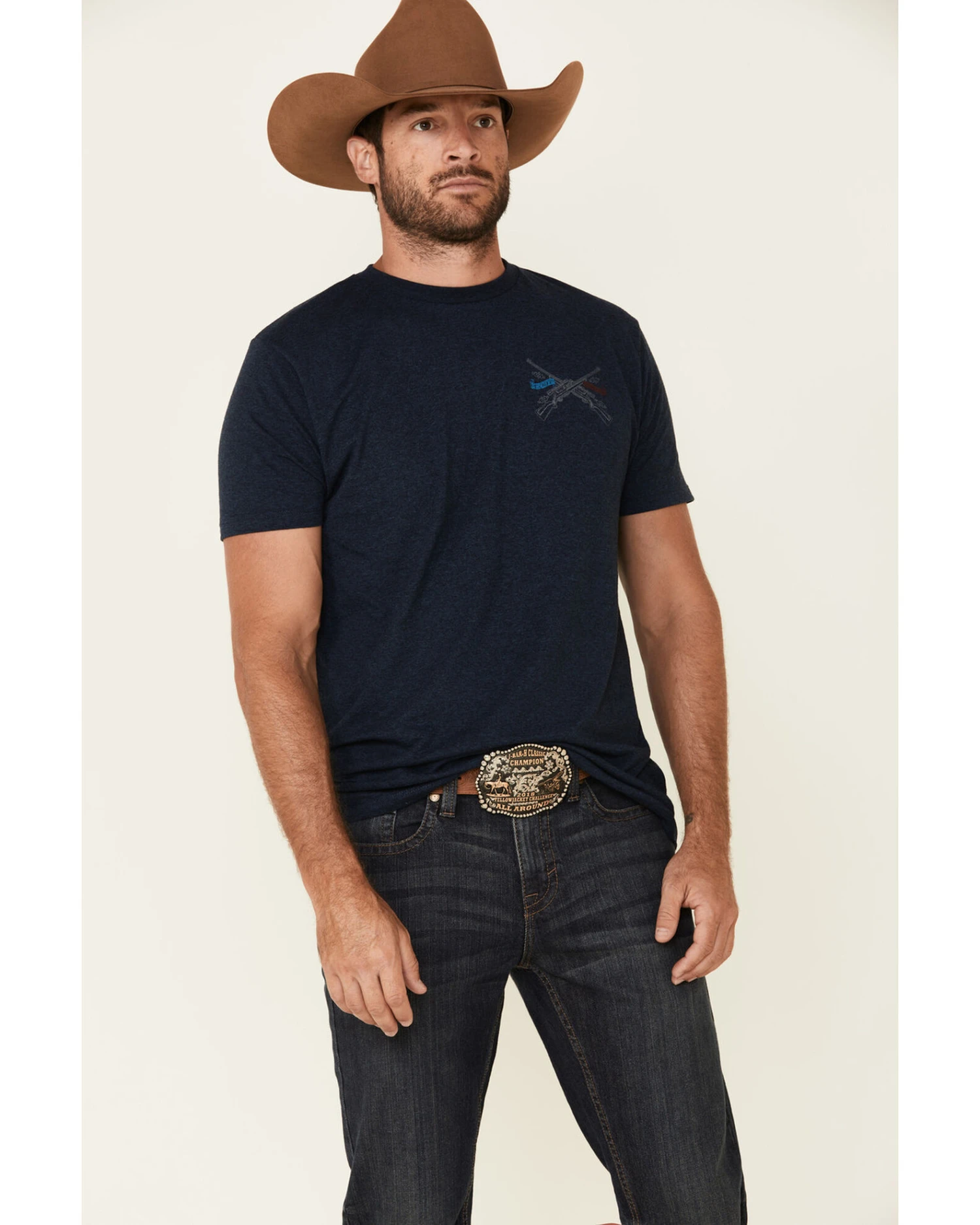 Cody James Men's Barn Sour Dark Wash Stretch Slim Straight Jeans 3 Cody James Men's Barn Sour Dark Wash Stretch Slim Straight Jeans - Image 3