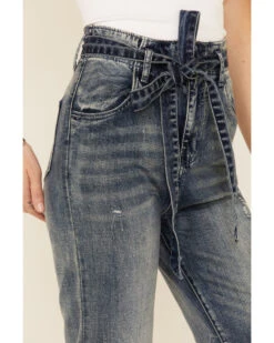 Flying Tomato Women's Tie-Front Flare Jeans 7 Flying Tomato Women's Tie-Front Flare Jeans -Modern Fashion Sales 2000327499 400 P3