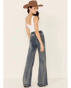 Flying Tomato Women's Tie-Front Flare Jeans 9 Flying Tomato Women's Tie-Front Flare Jeans -Modern Fashion Sales 2000327499 400 P4