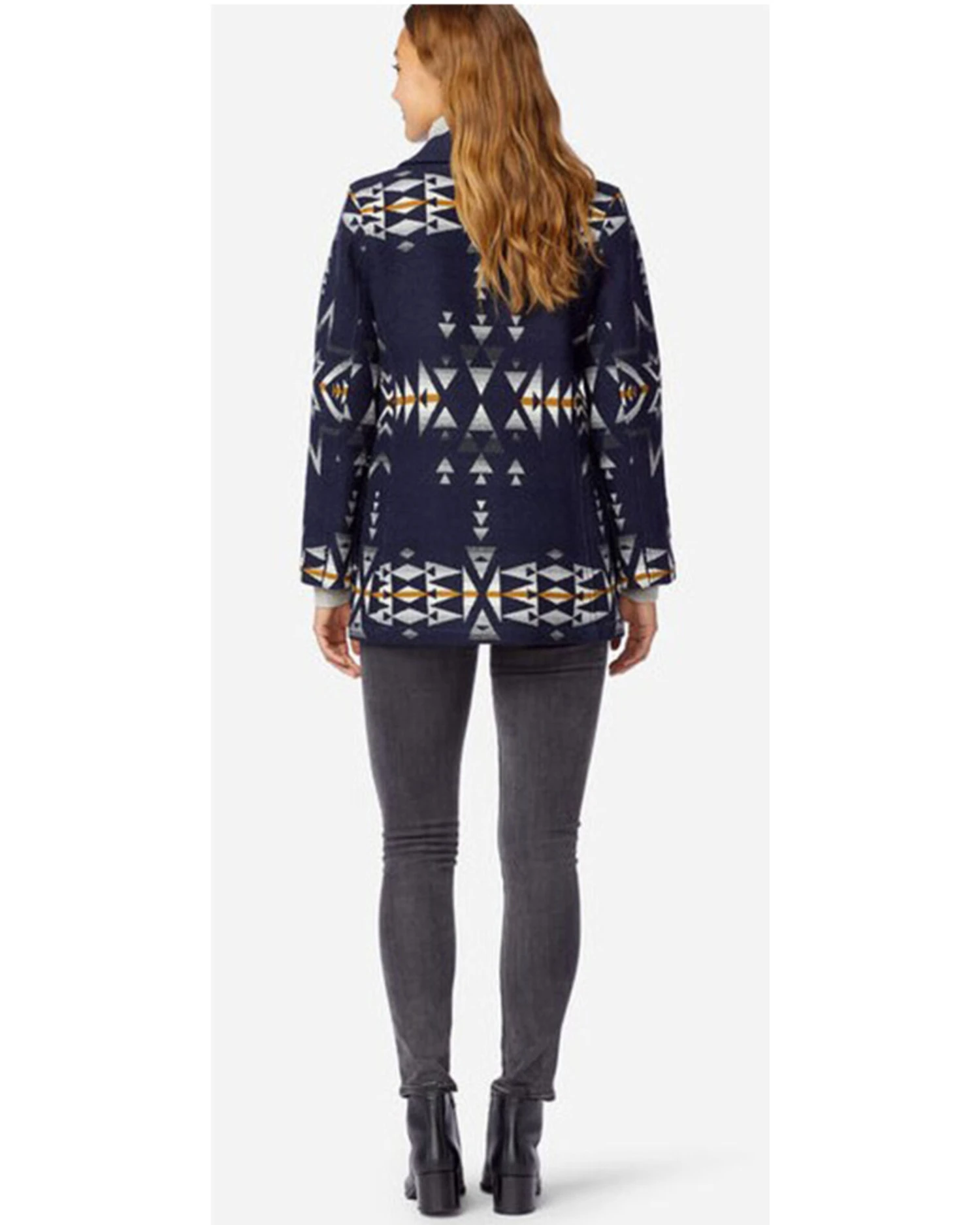 Pendleton Women's Navy Plain Star Wahkenna Coat 2 Pendleton Women's Navy Plain Star Wahkenna Coat - Image 2