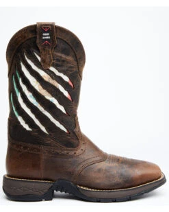 Brothers & Sons Men's Scratch Mexico Flag Lite Performance Western Boots - Broad Square Toe -Modern Fashion Sales 2000330394 200 P2