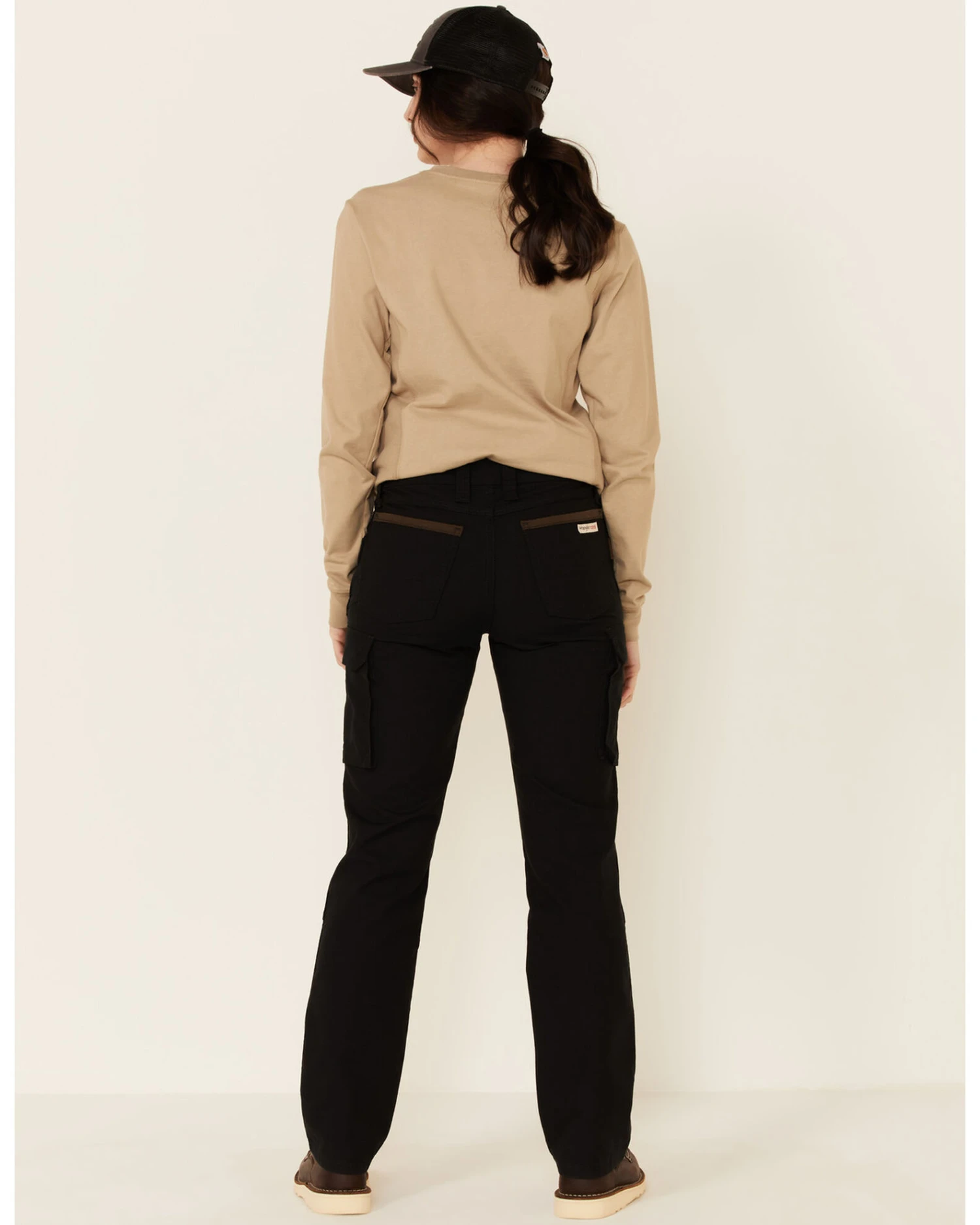 Wrangler Women's Black Ranger Straight Leg Work Pants 2 Wrangler Women's Black Ranger Straight Leg Work Pants - Image 2