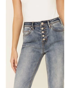 Rock & Roll Denim Women's Button Front Trouser Jeans 8 Rock & Roll Denim Women's Button Front Trouser Jeans -Modern Fashion Sales 2000333630 400 P5