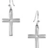 Montana Silversmiths Women's River Of Lights Opal Cross Earrings