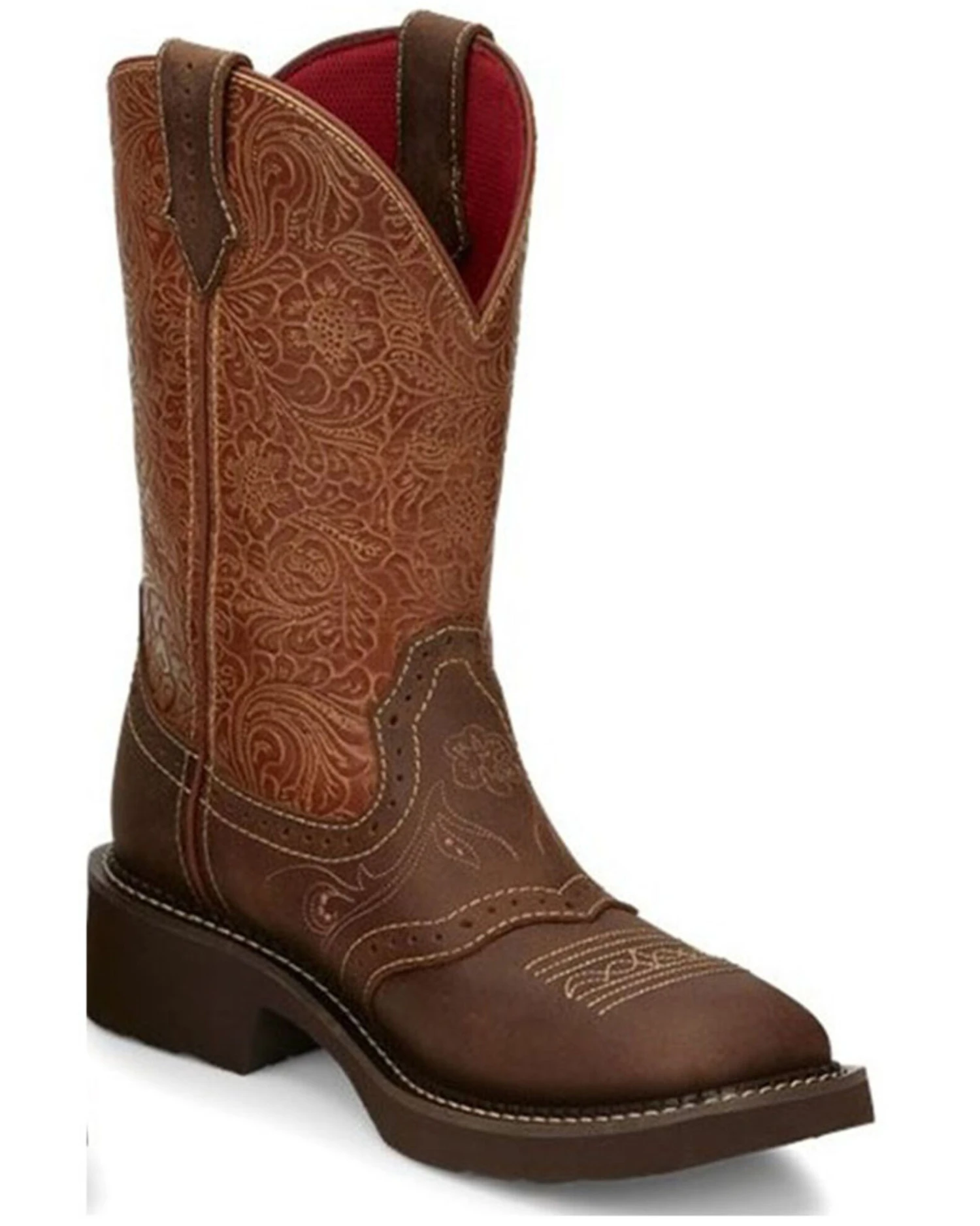 Justin Women's Starlina Western Boots - Broad Square Toe 5 Justin Women's Starlina Western Boots - Broad Square Toe - Image 5