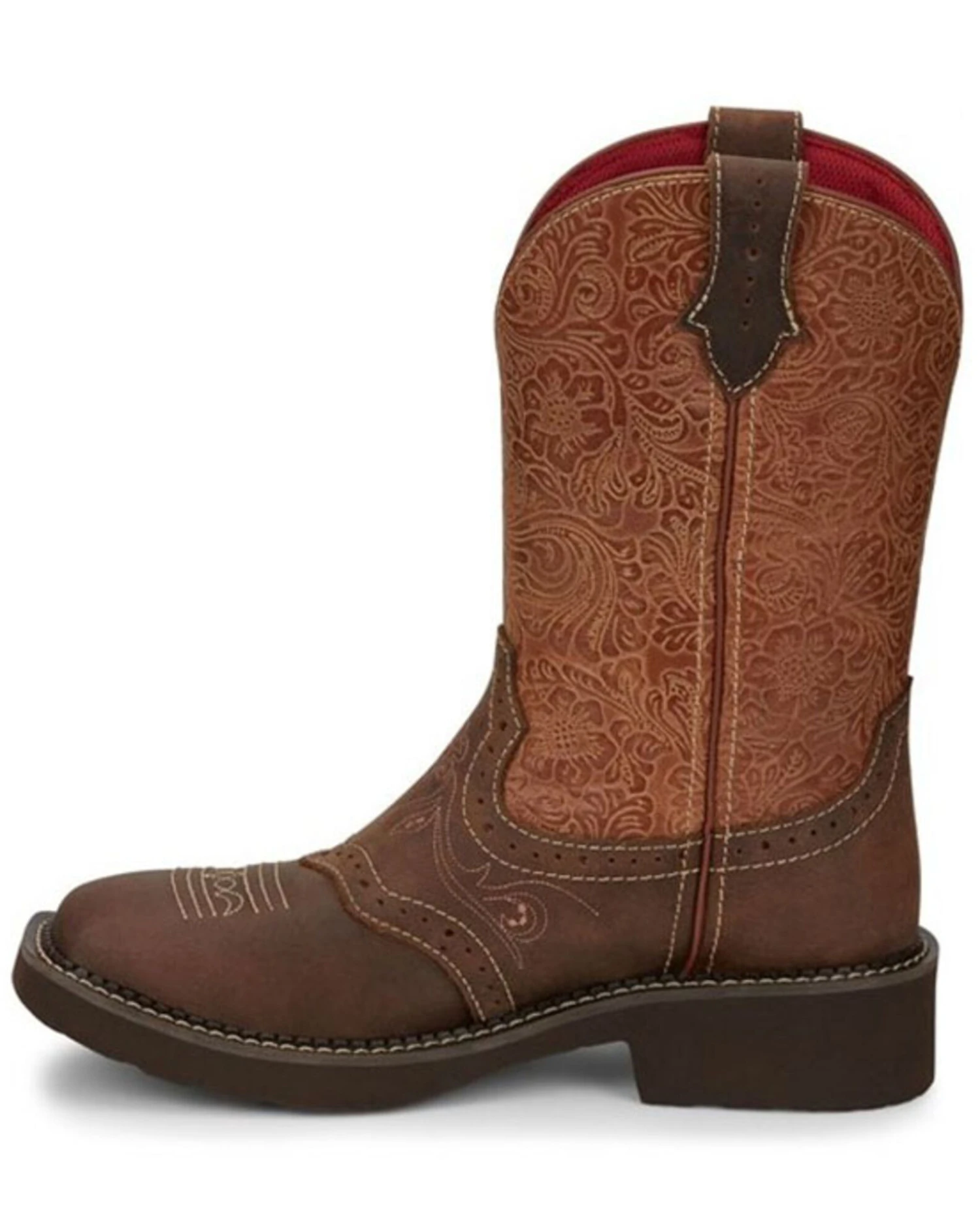 Justin Women's Starlina Western Boots - Broad Square Toe 4 Justin Women's Starlina Western Boots - Broad Square Toe - Image 4