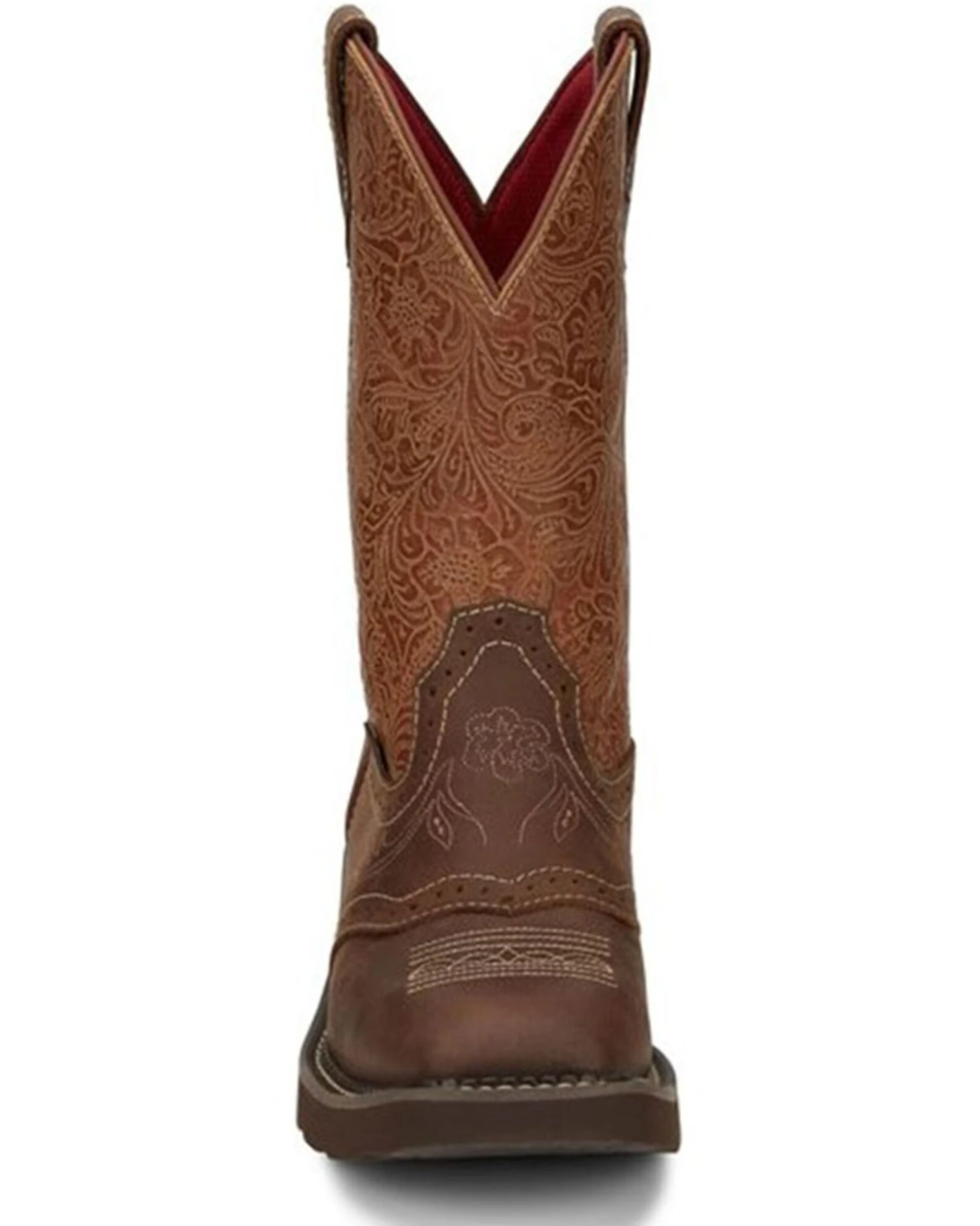 Justin Women's Starlina Western Boots - Broad Square Toe 6 Justin Women's Starlina Western Boots - Broad Square Toe - Image 6