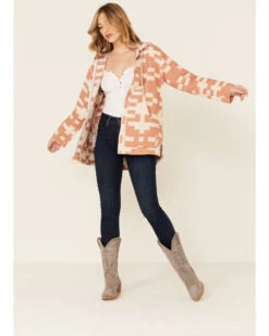 Pendleton Women's Sierra Mixed Pattern Oversized Zip Hooded Jacket -Modern Fashion Sales 2000335400 103 P2