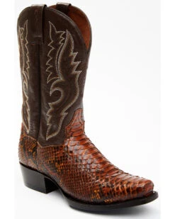 Dan Post Men's Rustic Exotic Python Western Boots - Square Toe -Modern Fashion Sales 2000337030 235 P1