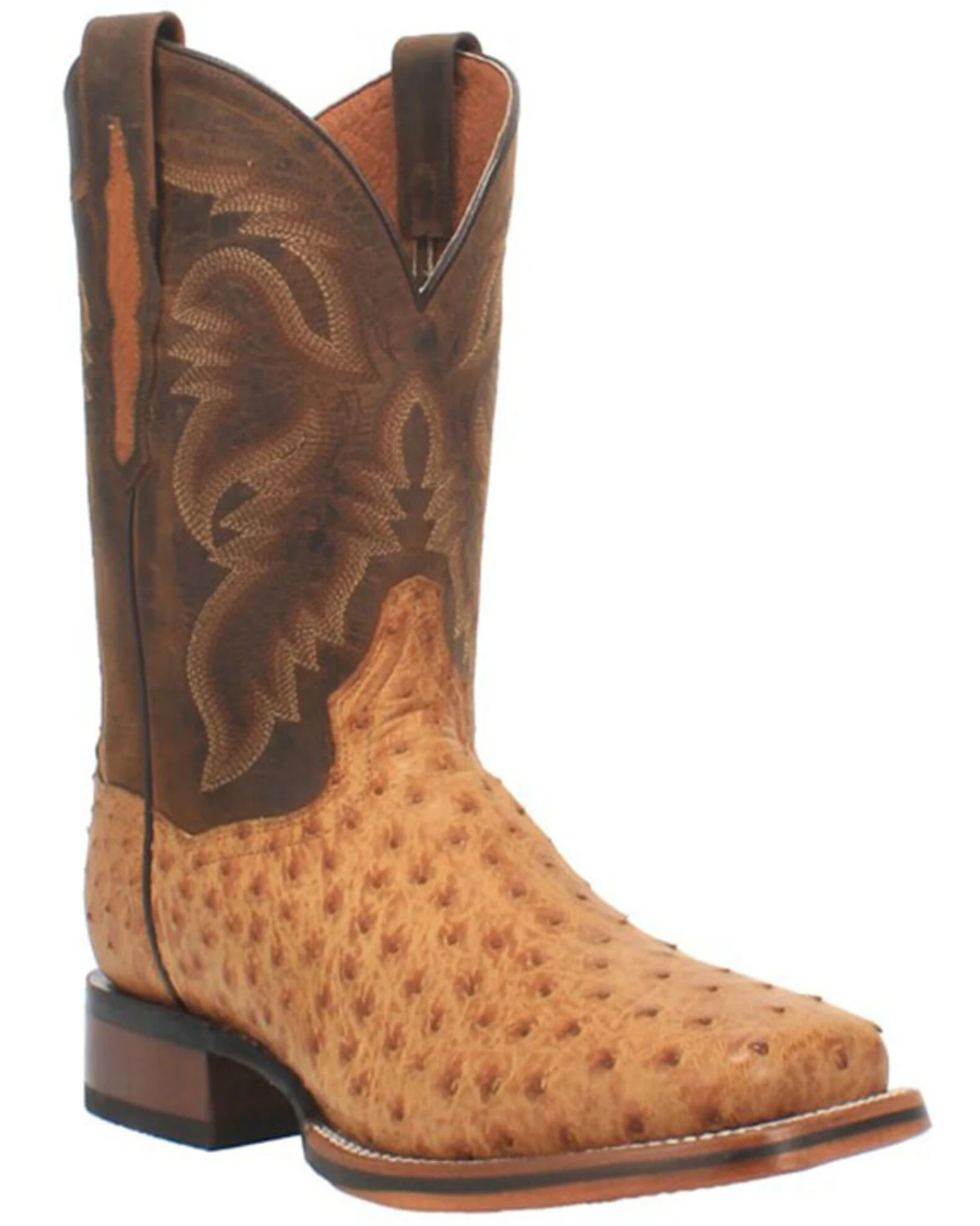 Dan Post Men's Kershaw Exotic Ostrich Skin Western Boots - Broad Square Toe 6 Dan Post Men's Kershaw Exotic Ostrich Skin Western Boots - Broad Square Toe - Image 6
