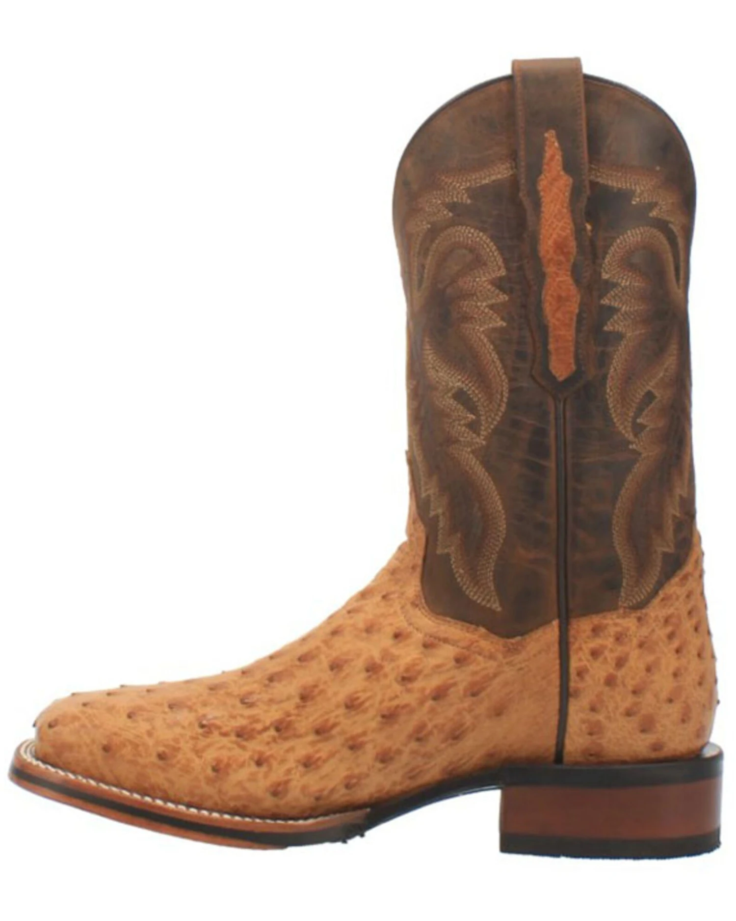 Dan Post Men's Kershaw Exotic Ostrich Skin Western Boots - Broad Square Toe 5 Dan Post Men's Kershaw Exotic Ostrich Skin Western Boots - Broad Square Toe - Image 5