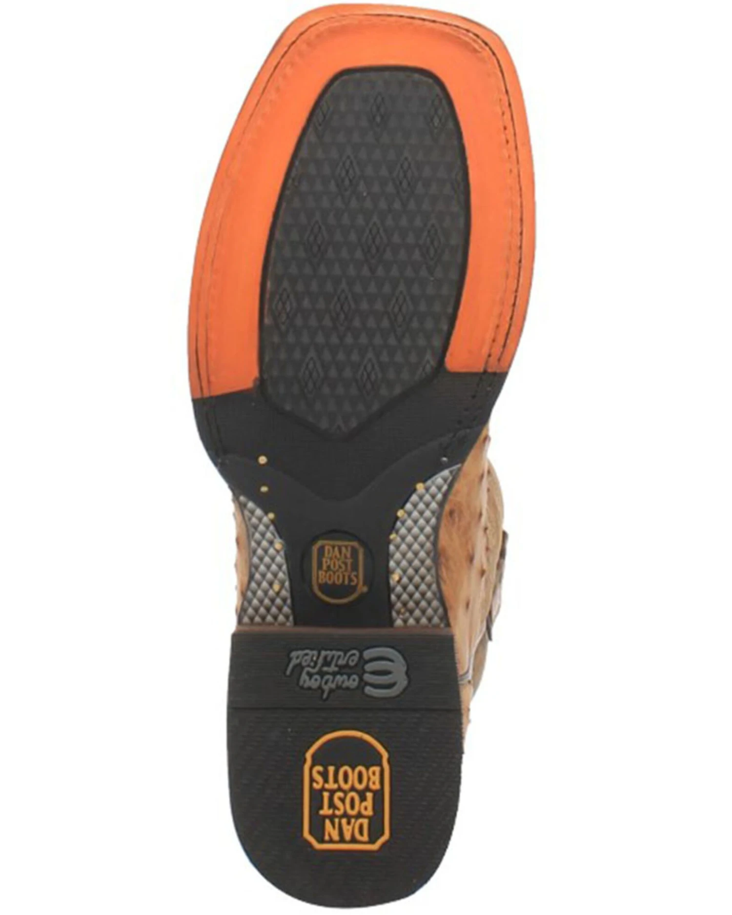 Dan Post Men's Kershaw Exotic Ostrich Skin Western Boots - Broad Square Toe 3 Dan Post Men's Kershaw Exotic Ostrich Skin Western Boots - Broad Square Toe - Image 3