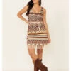 Idyllwind Women's Chilli Havana Nights Crochet Fringe Dress