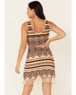 Idyllwind Women's Chilli Havana Nights Crochet Fringe Dress -Modern Fashion Sales 2000338282 641 P4