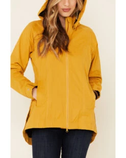 Outback Trading Co. Women's Solid Mustard Brookside Hooded Zip-Front Rain Jacket -Modern Fashion Sales 2000338849 702 P3