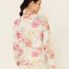 PJ Salvage Women's Happy Blooms Floral Print Long Sleeve Top
