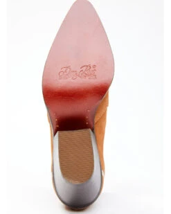 Dan Post Women's Embroidered Inlay Suede Fashion Booties - Pointed Toe