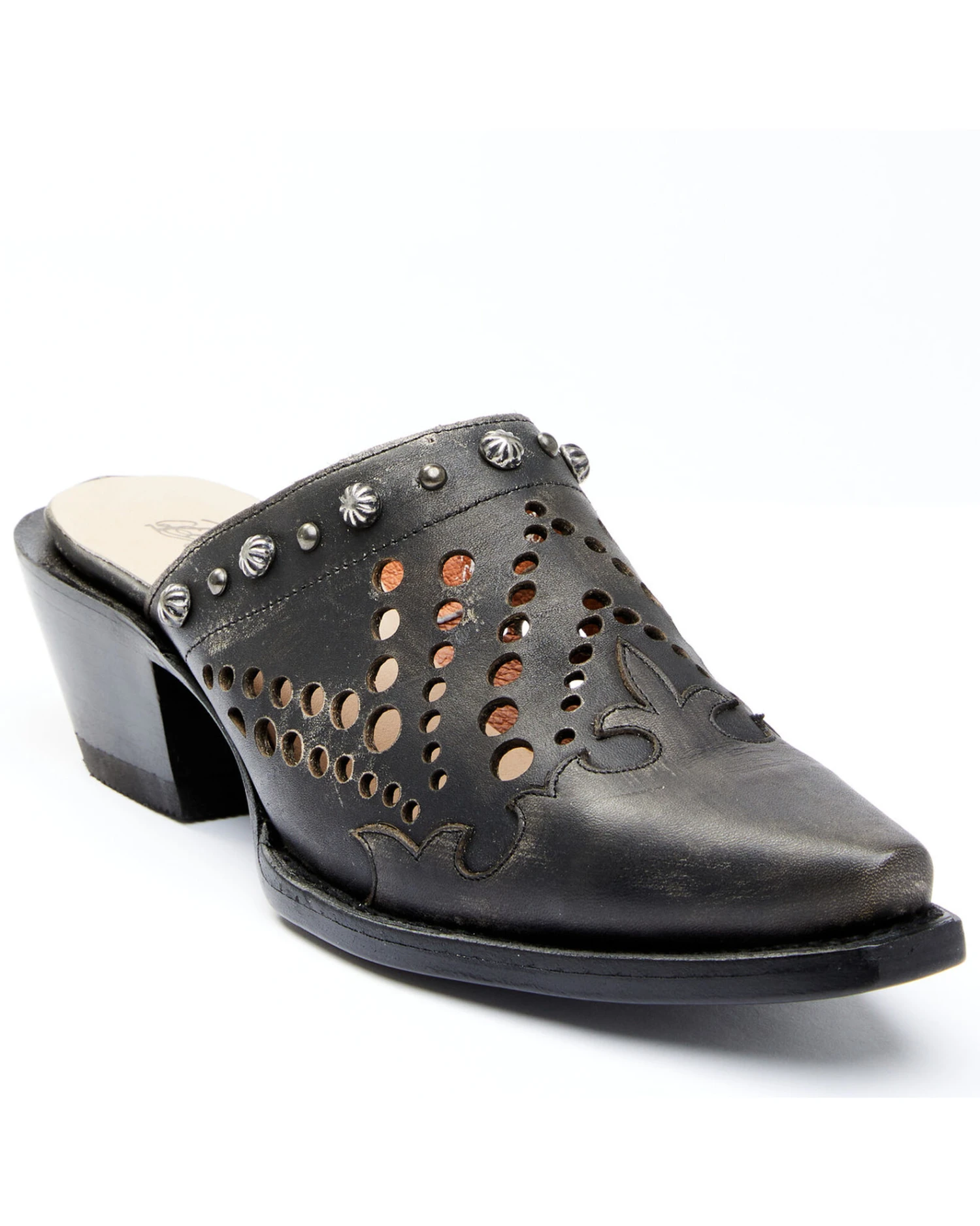 Dan Post Women's Inlay Mules - Snip Toe 2 Dan Post Women's Inlay Mules - Snip Toe - Image 2