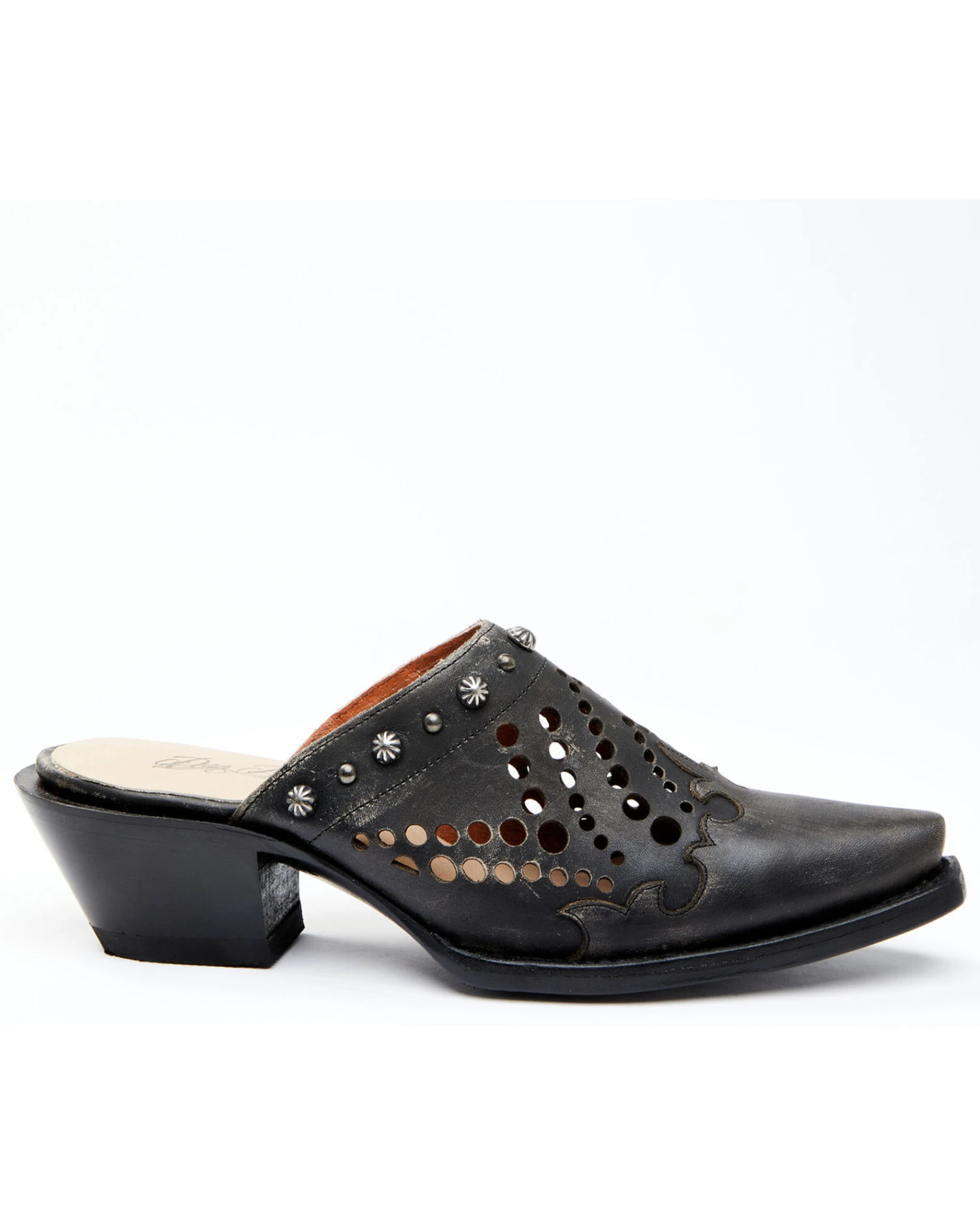 Dan Post Women's Inlay Mules - Snip Toe 4 Dan Post Women's Inlay Mules - Snip Toe - Image 4