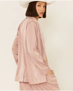 Sadie & Sage Women's Mauve Happy Ever After Open Blazer