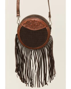 Shyanne Women's Amber Embossed Circle Crossbody Bag