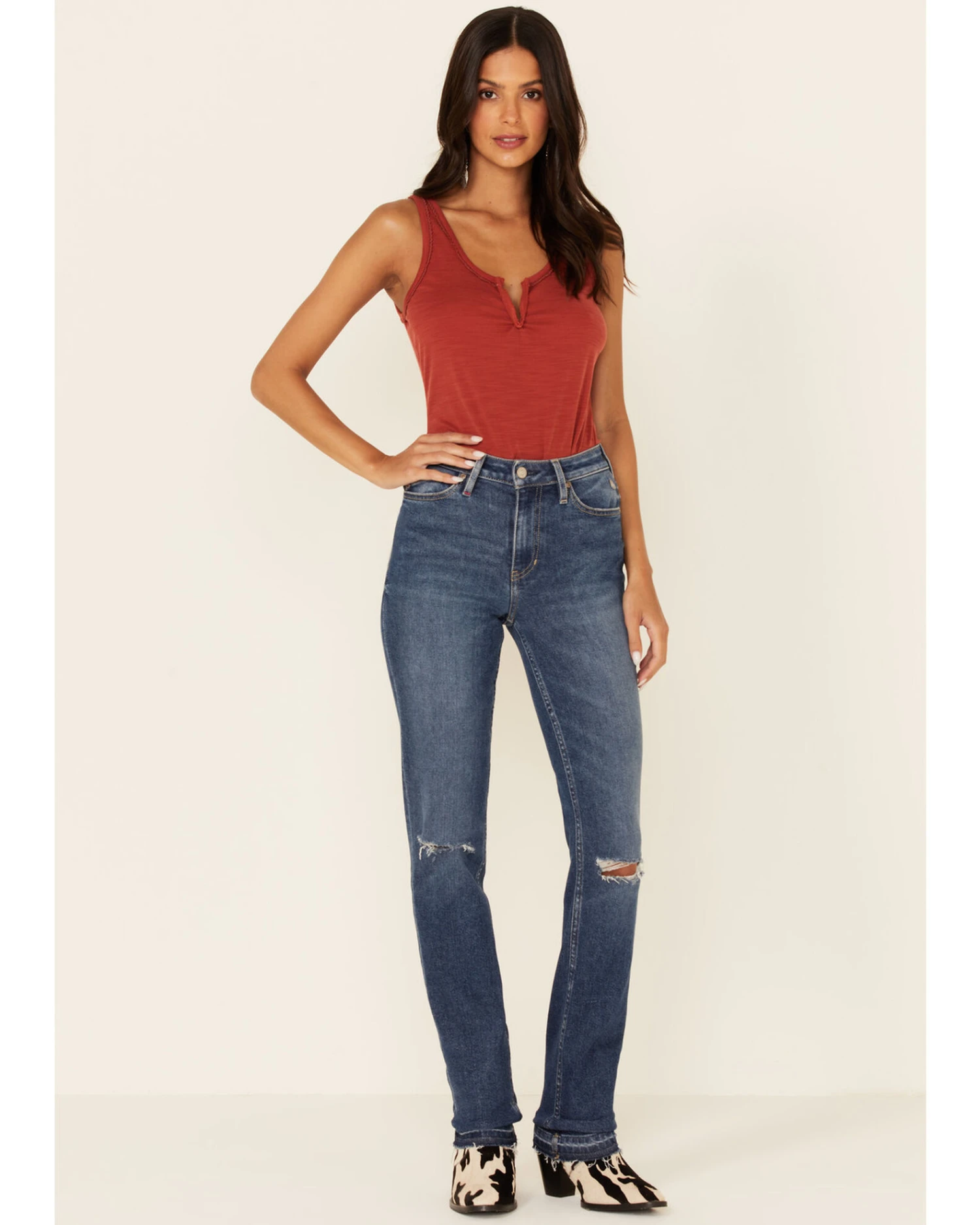 Idyllwind Women's Going Places Dark Wash Straight Leg Jeans 2 Idyllwind Women's Going Places Dark Wash Straight Leg Jeans - Image 2