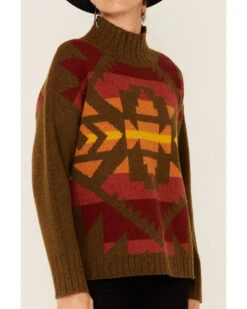 Pendleton Women's Colorful Pattern Turtleneck Sweater -Modern Fashion Sales 2000343337 221 P3