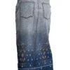 Stetson Women's Embroidered Long Denim Skirt