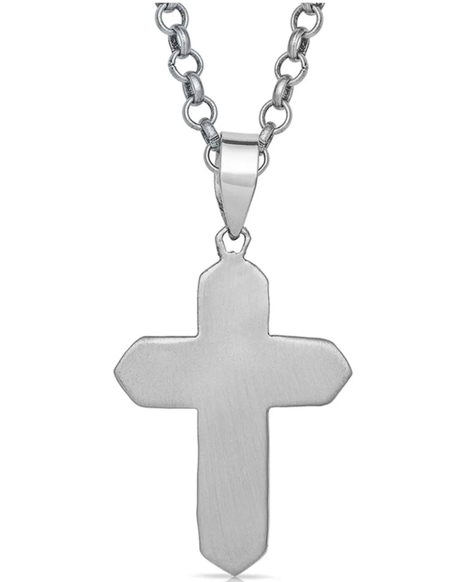 Montana Silversmiths Women's Antiqued Two-Tone Radiating Cross Necklace 1 Montana Silversmiths Women's Antiqued Two-Tone Radiating Cross Necklace