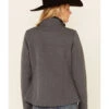 Roper Women's Heather Gray Fleece Zip-Front Softshell Jacket