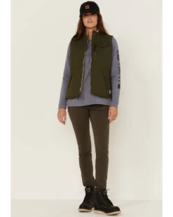 Carhartt Women's Utility Sherpa-Lined Zip-Front Reversible Work Vest -Modern Fashion Sales 2000346372 300 P4