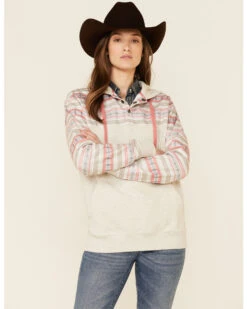 HOOey Women's Southwestern Print Button Down Hooded Pullover 6 HOOey Women's Southwestern Print Button Down Hooded Pullover -Modern Fashion Sales 2000346693 104 P1