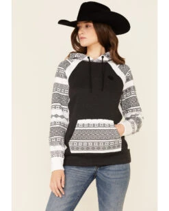 Hooey Women's Southwestern Contrast Hoodie