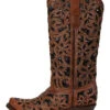 Corral Women's Black Inlay Western Boots - Snip Toe