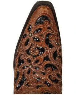 Corral Women's Black Inlay Western Boots - Snip Toe -Modern Fashion Sales 2000348444 908 P5