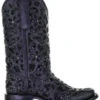 Corral Women's Inlay Embroidered & Stud Cowgirl Boots - Square Toe