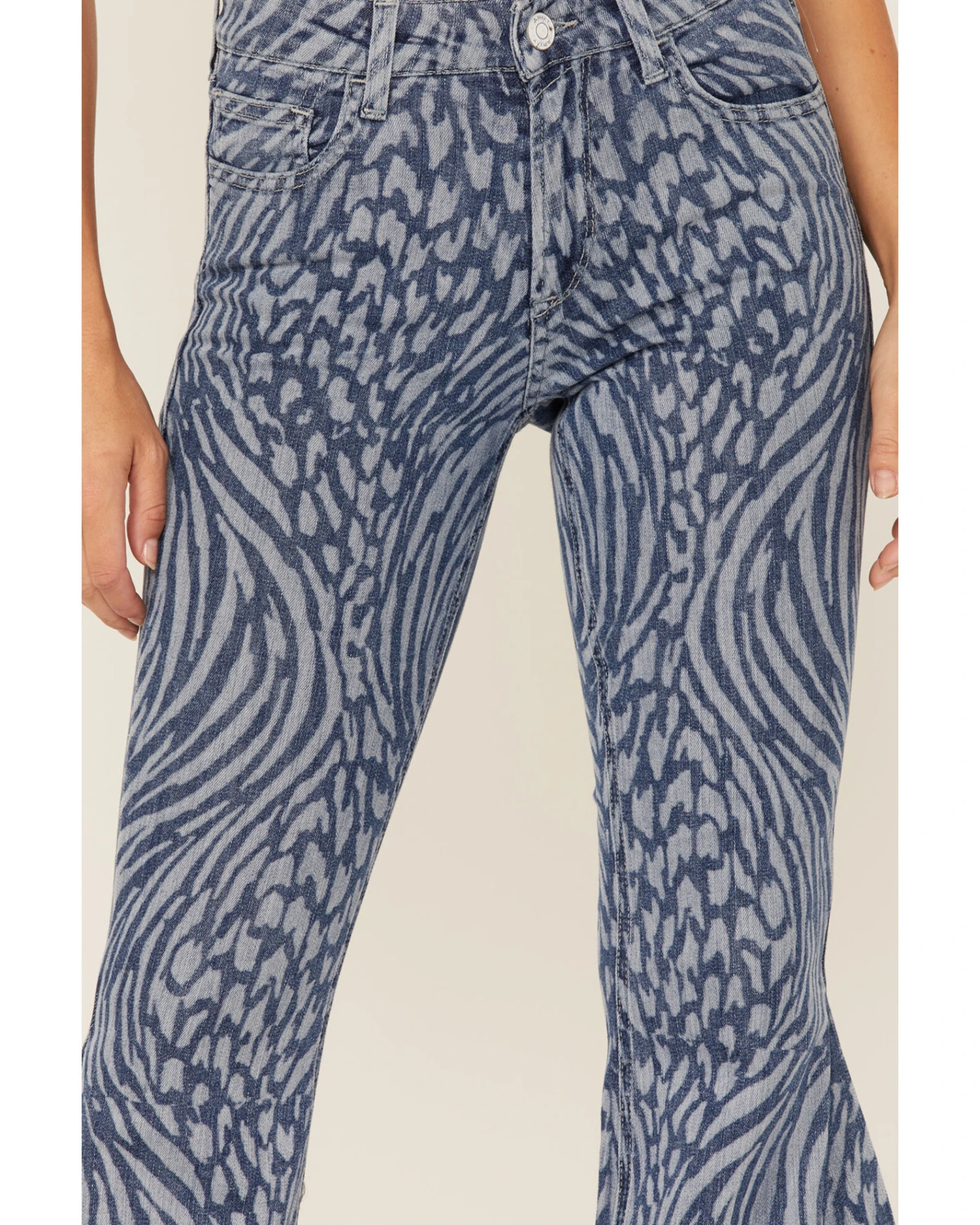 Ariat Women's Animal Print High Rise Flare Jeans 3 Ariat Women's Animal Print High Rise Flare Jeans - Image 3