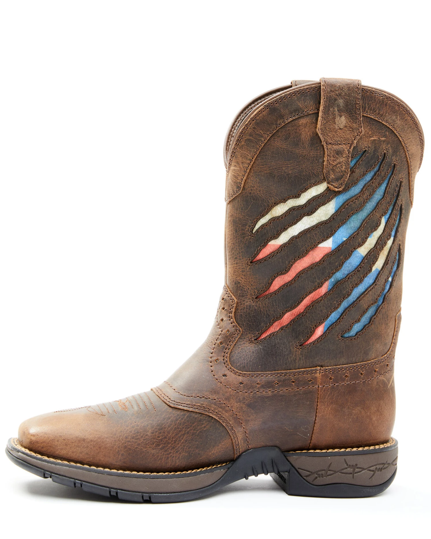 Brothers & Sons Men's Texas Flag Lite Western Performance Boots - Broad Square Toe 1 Brothers & Sons Men's Texas Flag Lite Western Performance Boots - Broad Square Toe