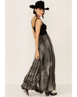 Tasha Polizzi Women's Lusha Crinkle Metallic Maxi Skirt -Modern Fashion Sales 2000350311 001 P4