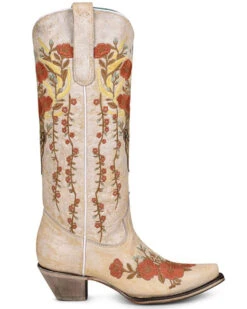 Corral Women's Floral & Deer Embroidered Western Boots - Snip Toe -Modern Fashion Sales 2000351155 100 P2