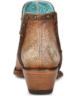 Corral Women's Tan Overlay & Studs Fashion Booties - Medium Toe -Modern Fashion Sales 2000351170 280 P4