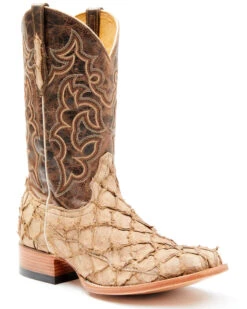 Cody James Men's Exotic Pirarucu Western Boots - Broad Square Toe -Modern Fashion Sales 2000351584 280 P1